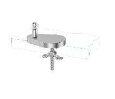 Adjustable Arch Stainless Steel Top Fixing Base Set for UF Toilet Seat Covers