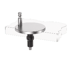 Adjustable Stainless Steel Quick-Release Toilet Seat Mounting Base with Rubber Expansion Top Fixing Kit