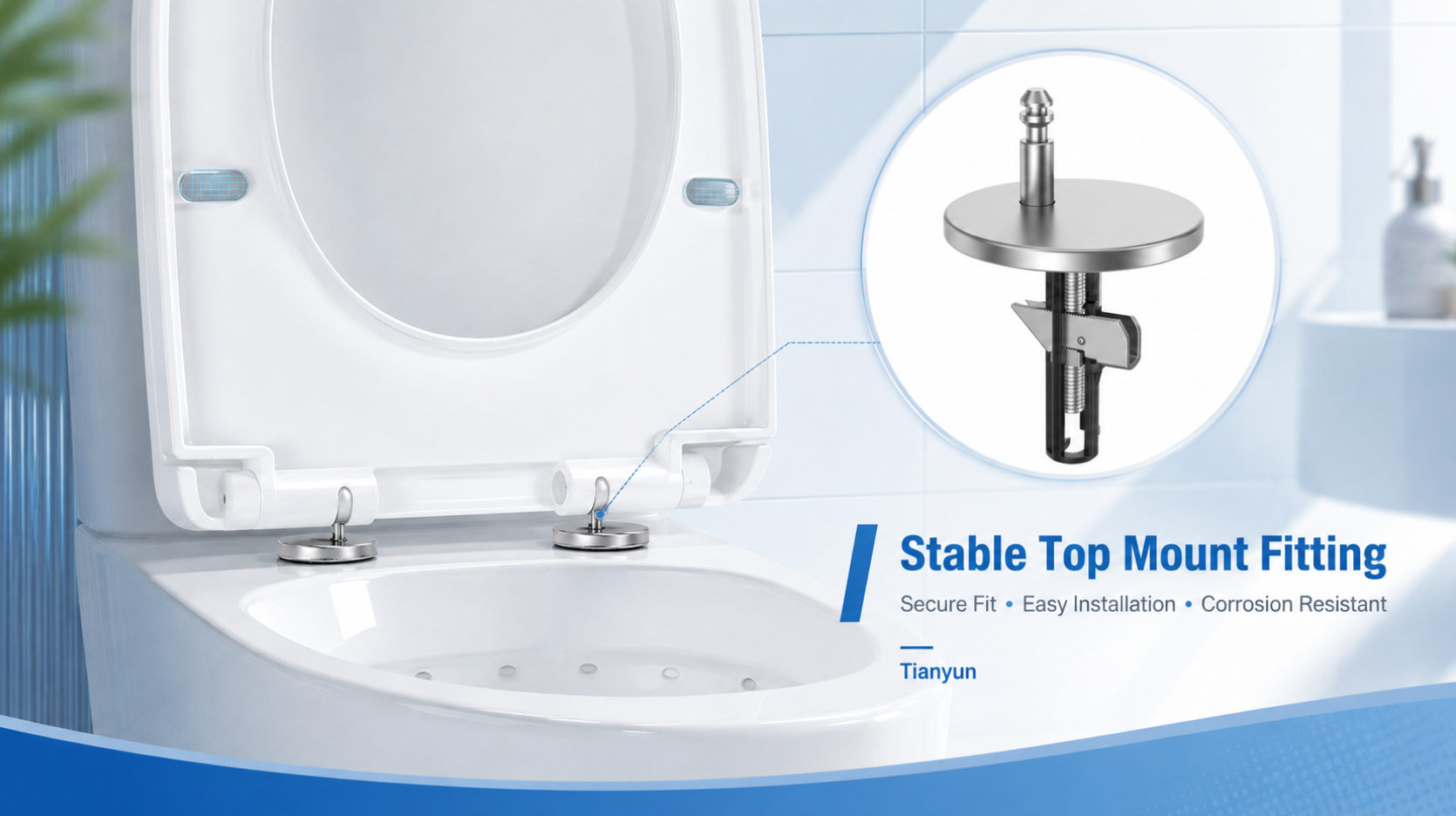 toilet seat base set