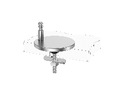 Special Top Lock Adjustable Stainless Steel Push-Button Quick-Release Toilet Seat Mounting Base Set