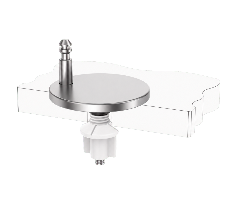 Adjustable Quick-Release Base with M6 Nut Bottom-Fixing Toilet Seat Installation Kit