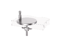 Push-Button Quick-Release Toilet Seat Mounting Kit with Adjustable Base and Boat-Type Top Lock