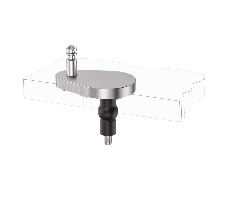 Push-Button Quick-Release Toilet Seat Mounting Kit with Adjustable Teardrop Base and Rubber Expansion Top Fixing