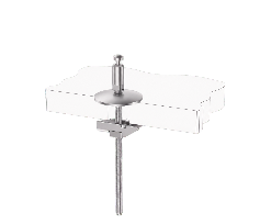 Fixed-Mount Push-Button Quick-Release Toilet Seat Kit with Wedge-Lock Top Fixing