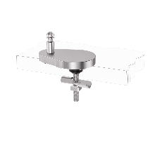 Top Fix Quick Release Toilet Seat Hinge Base Adjustable Teardrop Mount with Special Lock