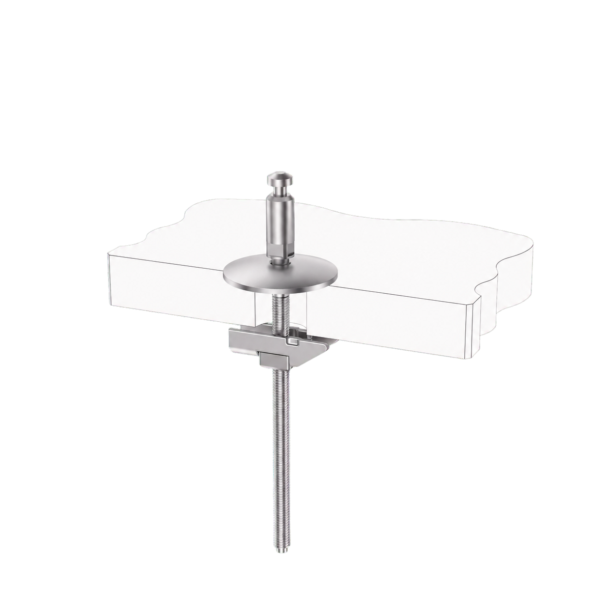 Fixed-Mount Push-Button Quick-Release Toilet Seat Kit with Wedge-Lock Top Fixing product view