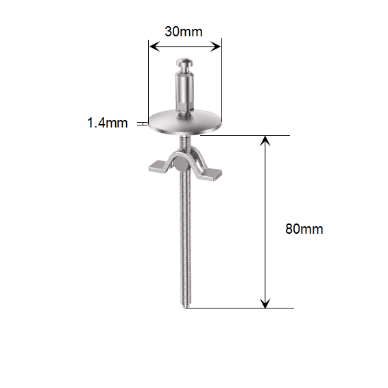 Quick Release Toilet Seat Hinge Base Fixed Position Top Fix Mount with Arch Lock dimensions