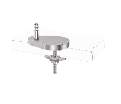 Quick Release Toilet Seat Hinge Base Adjustable Teardrop Top Fix Mount with Boat-Shaped Lock