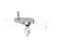 Bottom Fix Quick Release Toilet Seat Hinge Base Adjustable Teardrop Mount with Plastic Nut