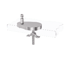 Quick Release Toilet Seat Hinge Base Adjustable Teardrop Top Fix Mount with Arch Lock