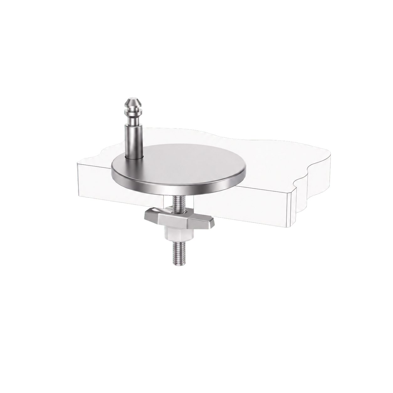 Adjustable Push Button Quick Release Toilet Seat Top Fixing Kit with Boat Type Lock product view