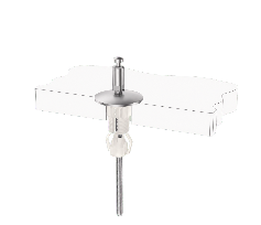 Quick Release Top Fix Toilet Seat Hinge Base with Fixed Mount and Nylon Expansion Plug