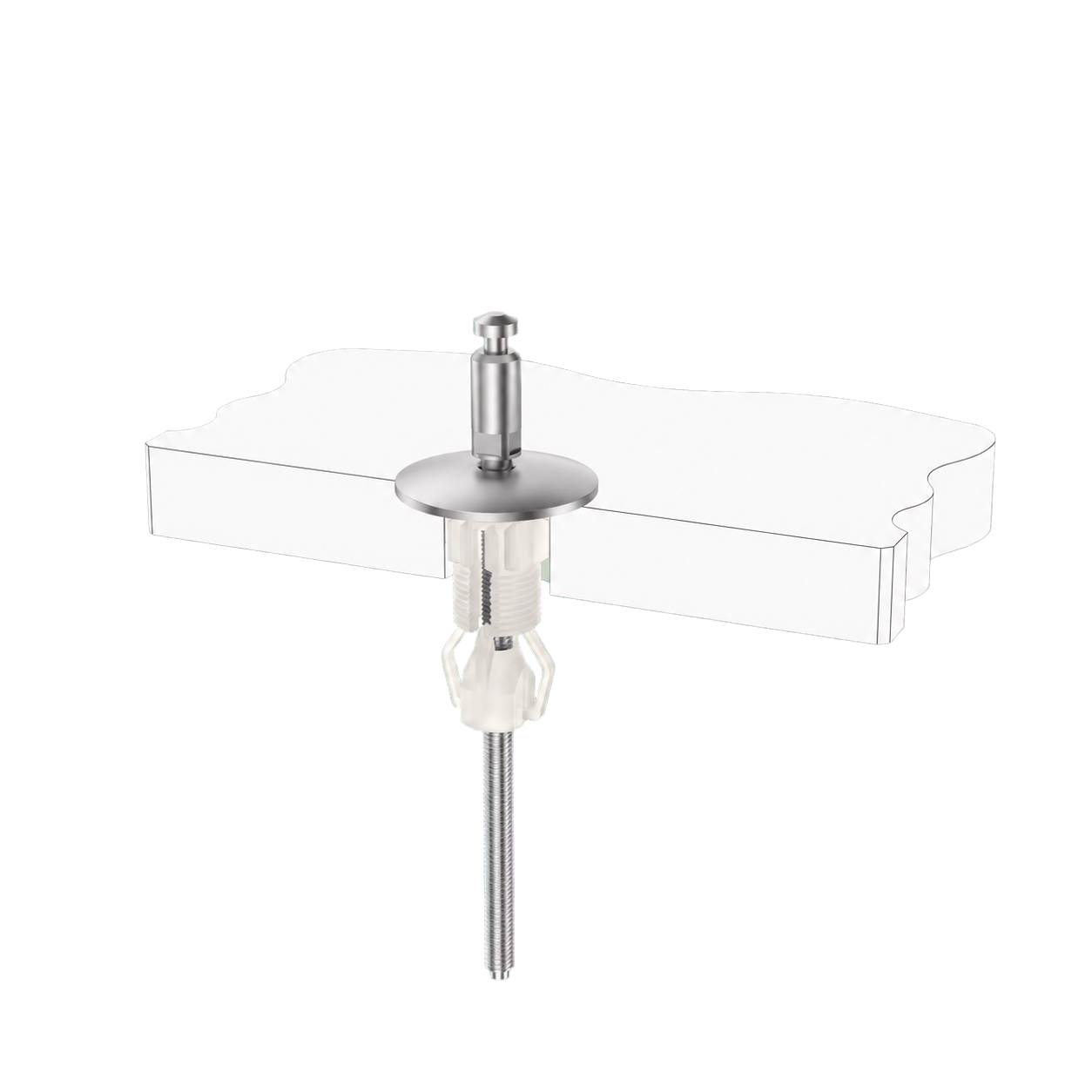 Quick Release Top Fix Toilet Seat Hinge Base with Fixed Mount and Nylon Expansion Plug product view