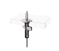 Quick Release Top Fix Toilet Seat Hinge with Fixed Base and M5 Lift-Off Top Fixing