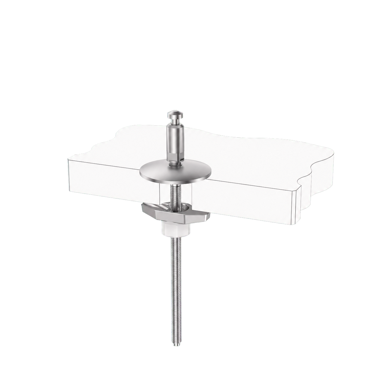 Quick Release Top Fix Toilet Seat Hinge with Fixed Base and Boat Lock Type product view