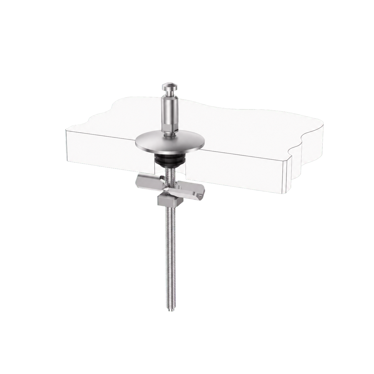 Quick Release Top Fix Toilet Seat Hinge Base with Fixed Mount and Special Lock product view