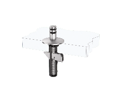 Pull-Out Quick-Release Toilet Seat Top Fixing Kit with Fixed Base and M5 Lift-Off Top Fixing