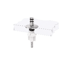 Quick-Release Toilet Seat Hinge Kit with Fixed Pull-Out Base and M6 Plastic Nut Bottom Fixing