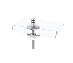 Fixed Lift-Off Quick-Release Toilet Seat Hinge Kit and Boat-Type Top Lock