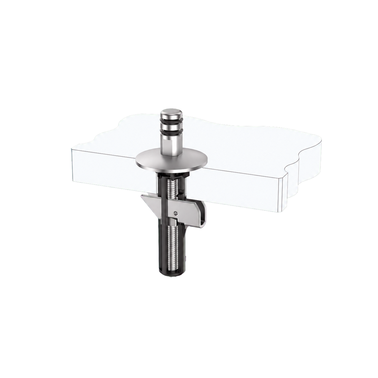 Pull-Out Quick-Release Toilet Seat Top Fixing Kit with Fixed Base and M5 Lift-Off Top Fixing product view