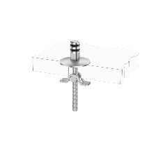 Lift-Off Quick-Release Toilet Seat Mounting Kit with Fixed Base and Arch-Type Top Lock