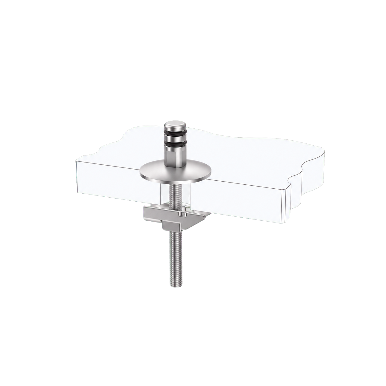 Quick-Release Toilet Seat Top Fixing Kit with Fixed Lift-Off Base and Wedge Lock product view