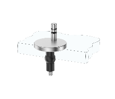 Adjustable Quick-Release Toilet Seat Hinge Kit with Pull-Out Base and Rubber Expansion Top Fixings