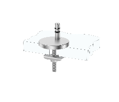 Adjustable Quick-Release Toilet Seat Hinge Assembly with Pull-Out Base and Slot Top Lock