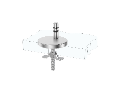 Adjustable Quick-Release Toilet Seat Hinge Kit with Pull-Out Base and Arch Top Lock