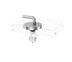 Adjustable Toilet Seat Hinge Mounting System with Plastic Bottom-Fixing Nut for Traditional WC Seats