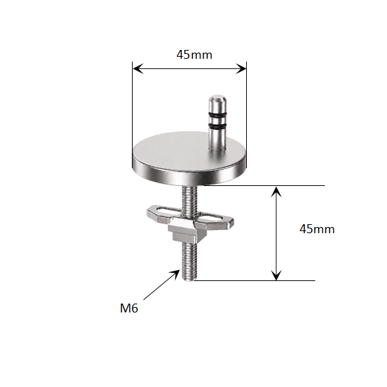 Adjustable Keyless Lift-Off Quick-Release Toilet Seat Hinge Set with Boat-Type Top Fixing dimensions