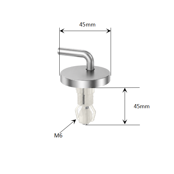 Adjustable Toilet Seat Hinge Fittings with Nylon Expansion Top Fixing for Classic WC Seats dimensions