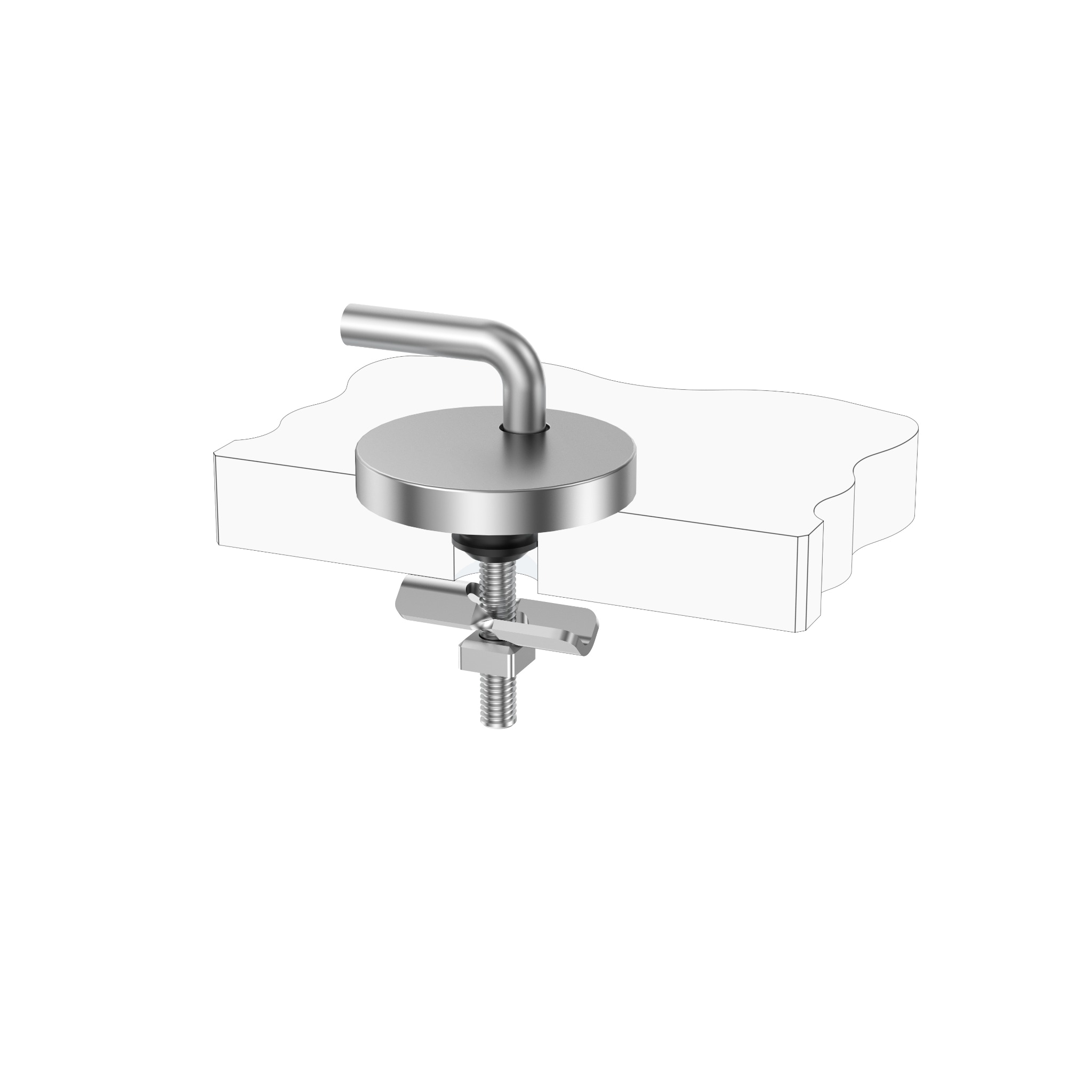 Adjustable Traditional Toilet Seat Hinge Hardware with Special Top Lock for Classic WC Seats product view