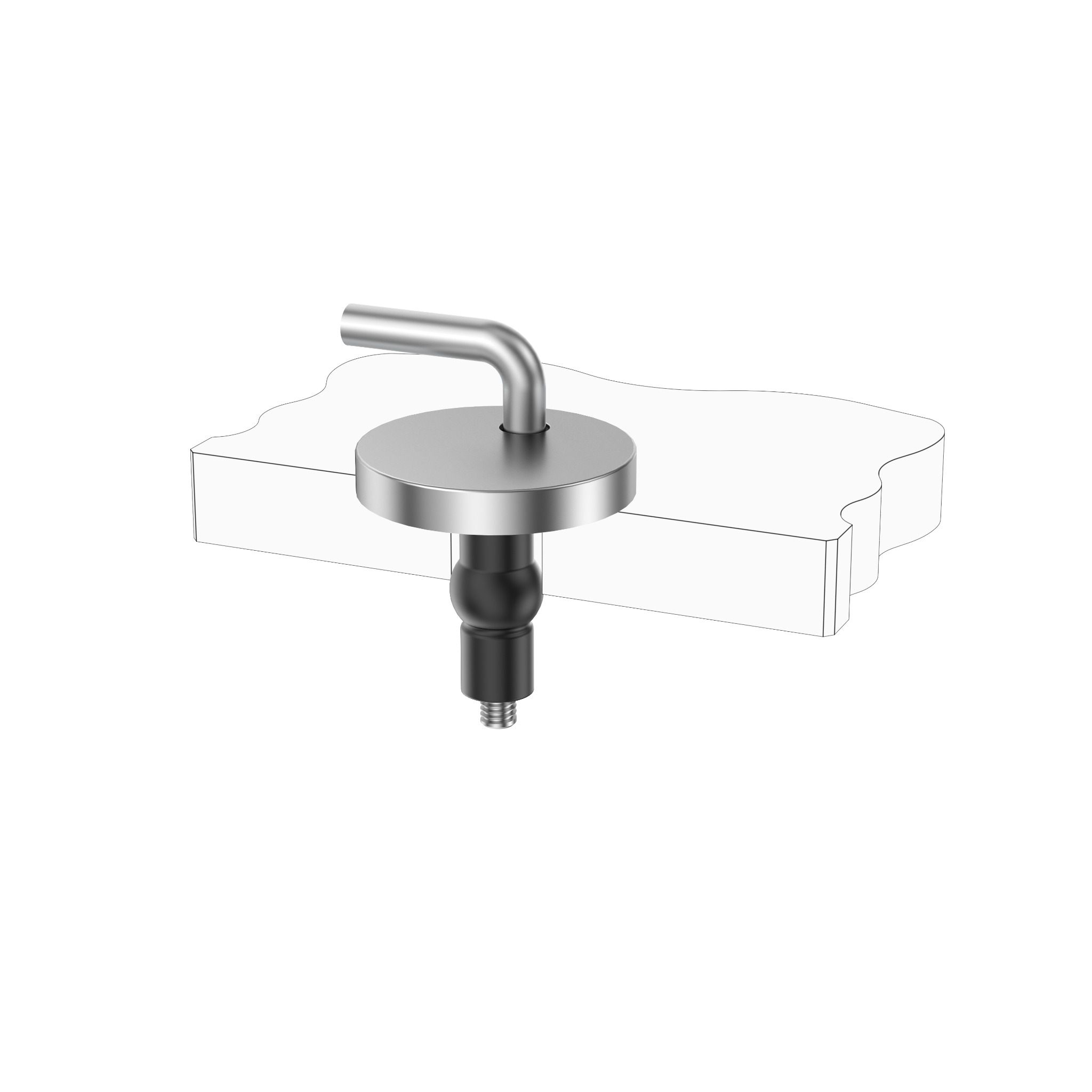 Adjustable Toilet Seat Hinge Mounting System with Rubber Expansion Top Fixing for Traditional WC Seats product view