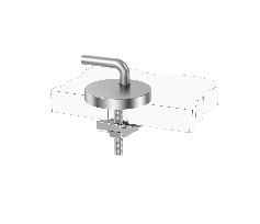 Adjustable Toilet Seat Hinge Base with Wedge-Lock Top Fixing for Traditional WC Seat