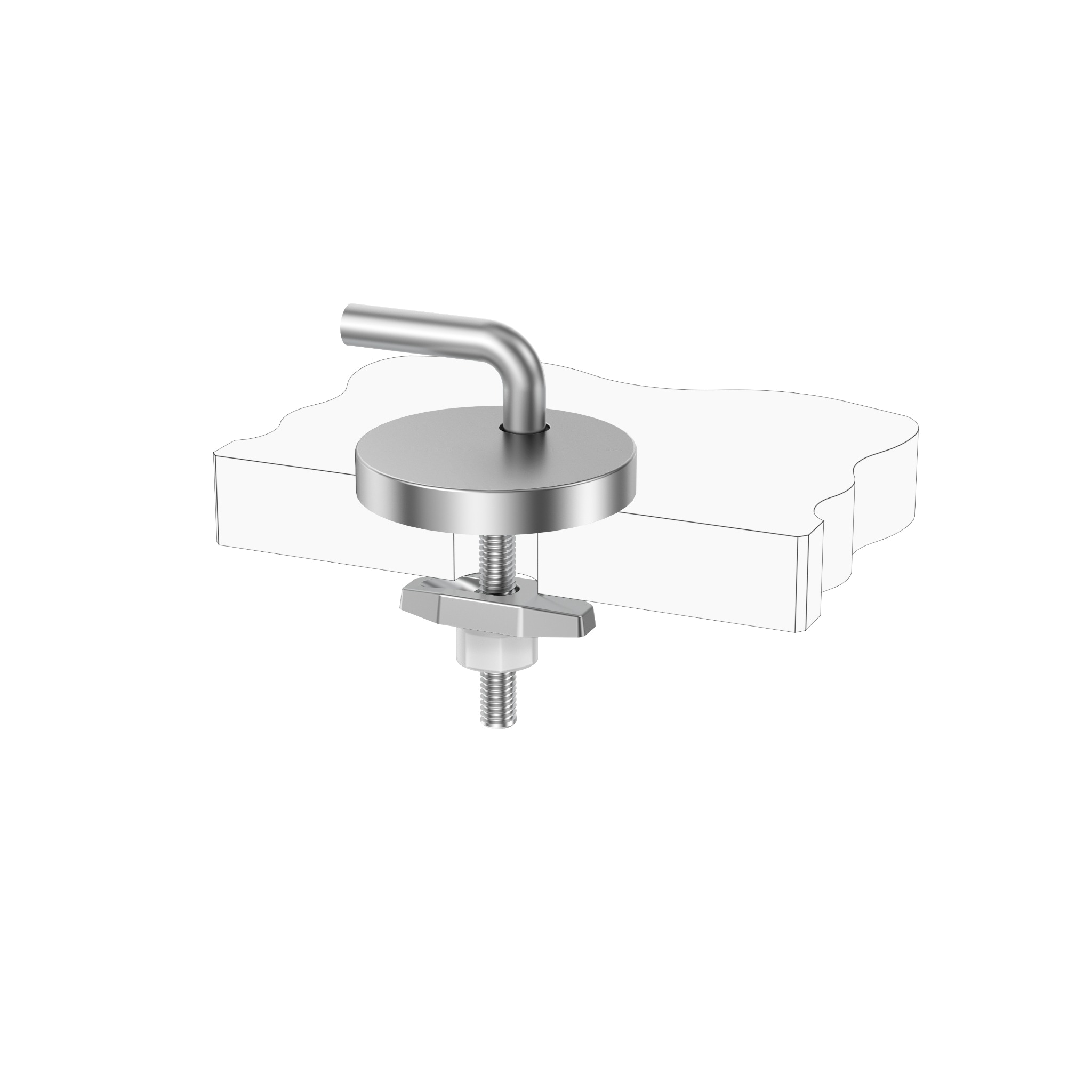 Boat-Type Top Fixing Toilet Seat Hinge with Adjustable Base for Traditional WC Seat Production product view