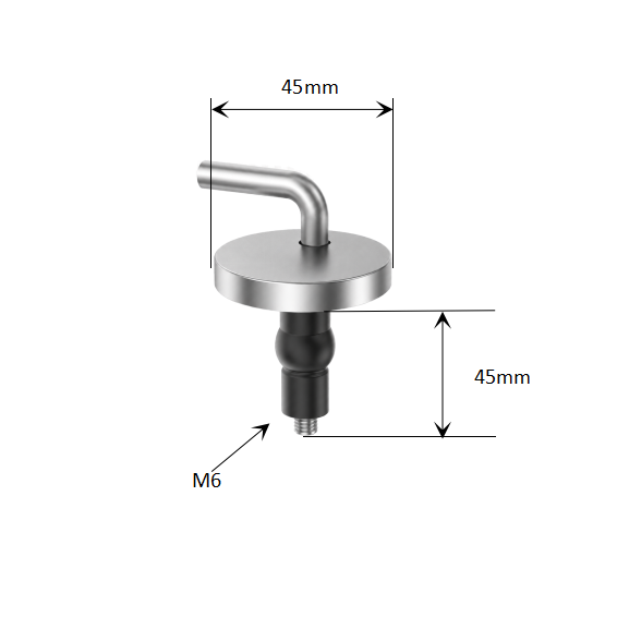 Adjustable Toilet Seat Hinge Mounting System with Rubber Expansion Top Fixing for Traditional WC Seats dimensions