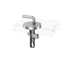 Adjustable Toilet Seat Hinge Base with Lift-Off Top Fixing for Traditional WC Seat Assembly