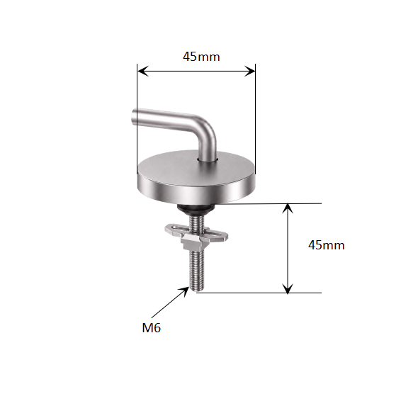 Adjustable Toilet Seat Hinge Base with Boat-Type Top Lock for Traditional WC Seat Assembly dimensions