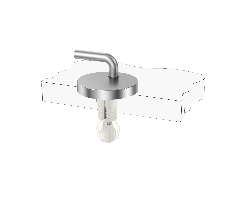 Adjustable Toilet Seat Hinge Fittings with Nylon Expansion Top Fixing for Classic WC Seats
