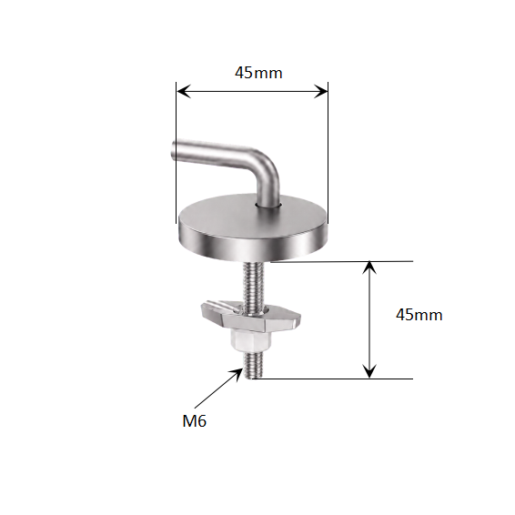 Boat-Type Top Fixing Toilet Seat Hinge with Adjustable Base for Traditional WC Seat Production dimensions