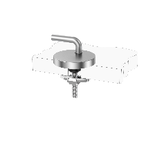 Adjustable Toilet Seat Hinge Base with Boat-Type Top Lock for Traditional WC Seat Assembly