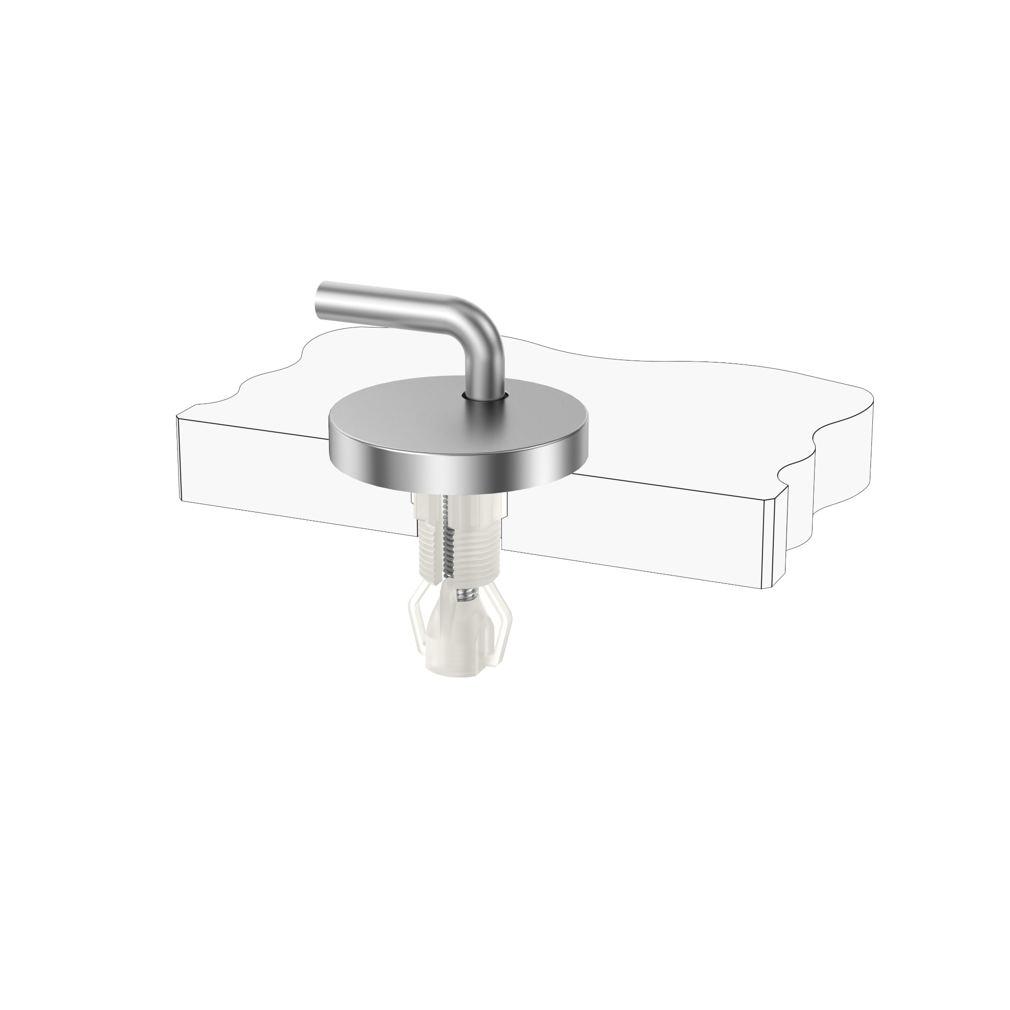 Adjustable Toilet Seat Hinge Fittings with Nylon Expansion Top Fixing for Classic WC Seats product view