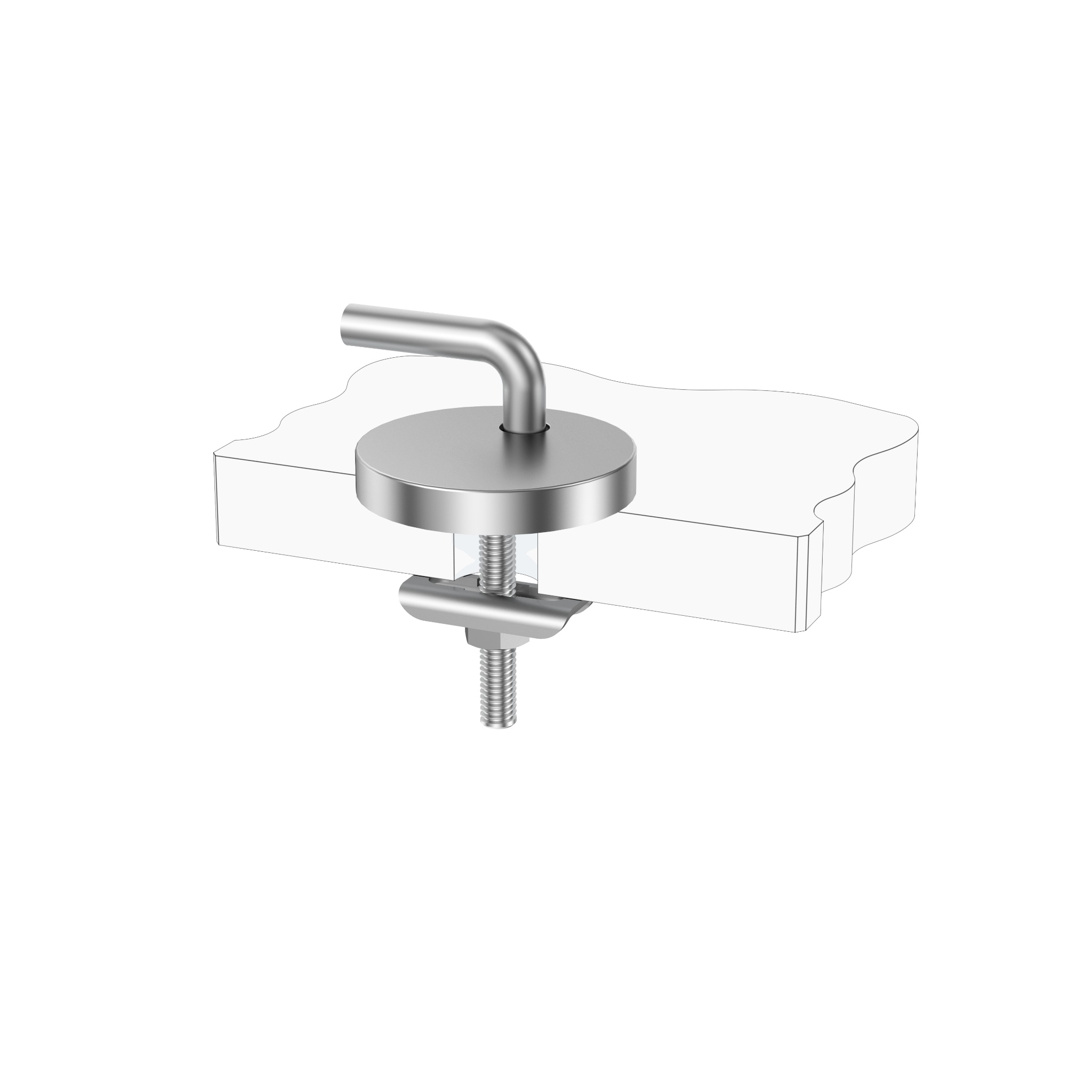 Adjustable Toilet Seat Hinge Base with Slot Lock Top Fixing for Traditional WC Seat Assembly product view
