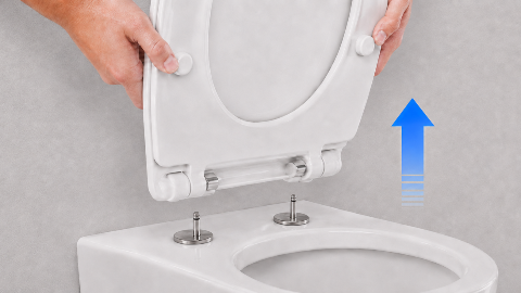 Lift-Off Quick Release Toilet Seat
