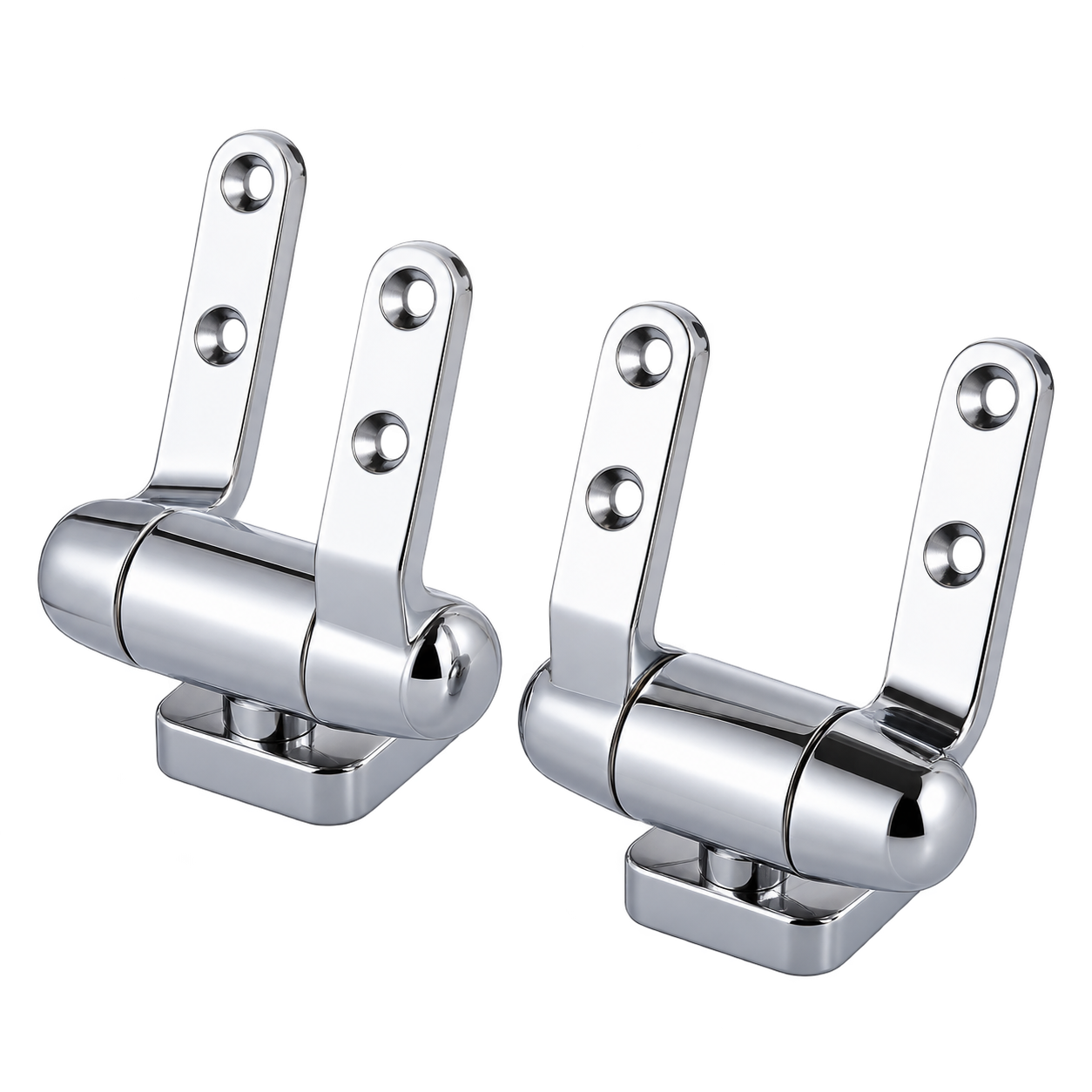 TY-S022 Adjustable D-Shaped Base Zinc Alloy Soft-Close Hinge for MDF, Wood and Resin Toilet Seats product view