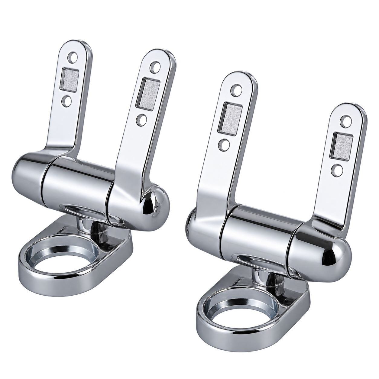 TY-S022 Adjustable D-Shaped Base Zinc Alloy Soft-Close Hinge for MDF, Wood and Resin Toilet Seats product view