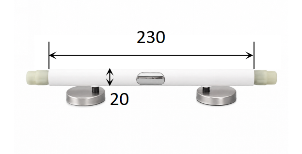 230 mm Push Button Quick Release Hinge Soft Close Damper for PP UF WC Lid dimensions