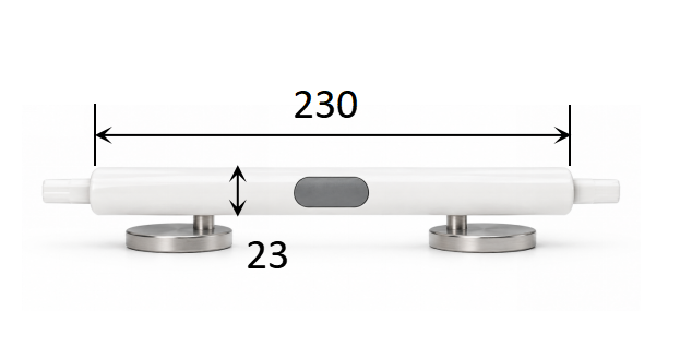 230 mm One Click Quick-Release Soft-Close Toilet Seat Hinge dimensions