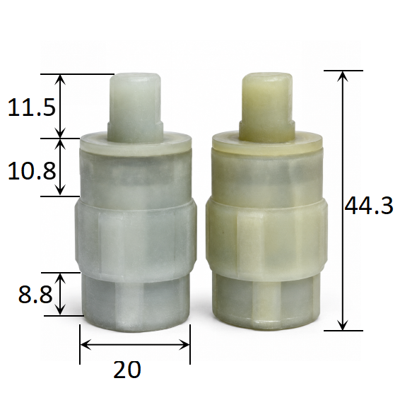 20mm Diameter Soft Closing Vane Damper with Adjustable Torque for WC Seat dimensions